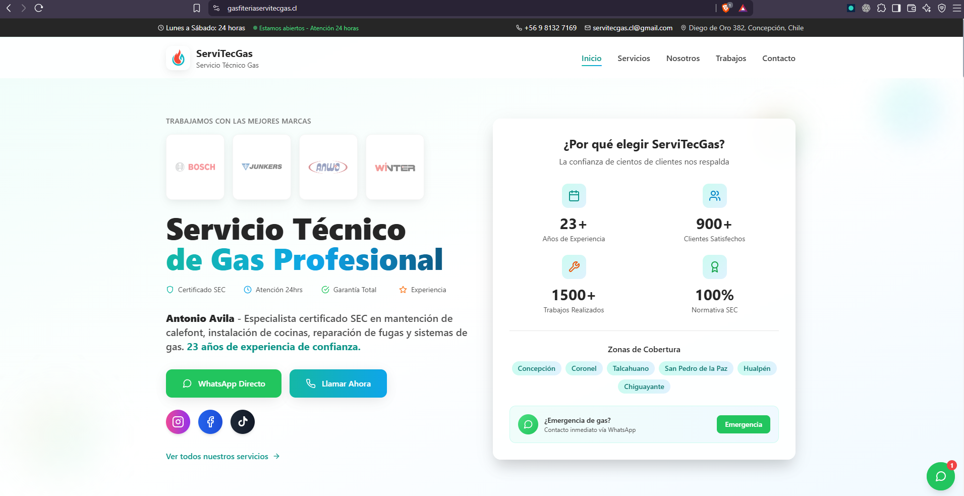 ServiTecGas Web